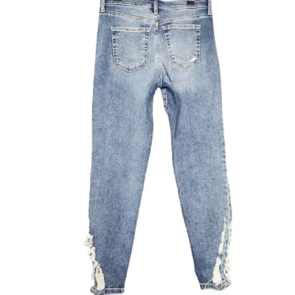 Free People We the Free 'About a Girl' Distressed Skinny Jeans Size 28 - Picture 6 of 9